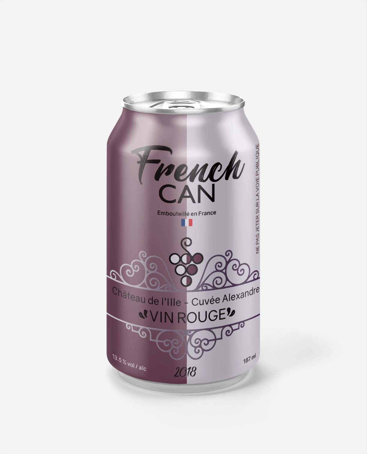 Vin Rouge French Can